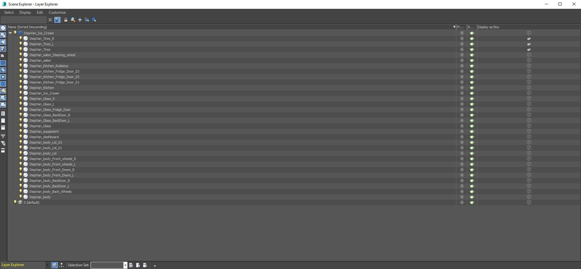 Step Van Ice Cream Low-poly 3D model_42