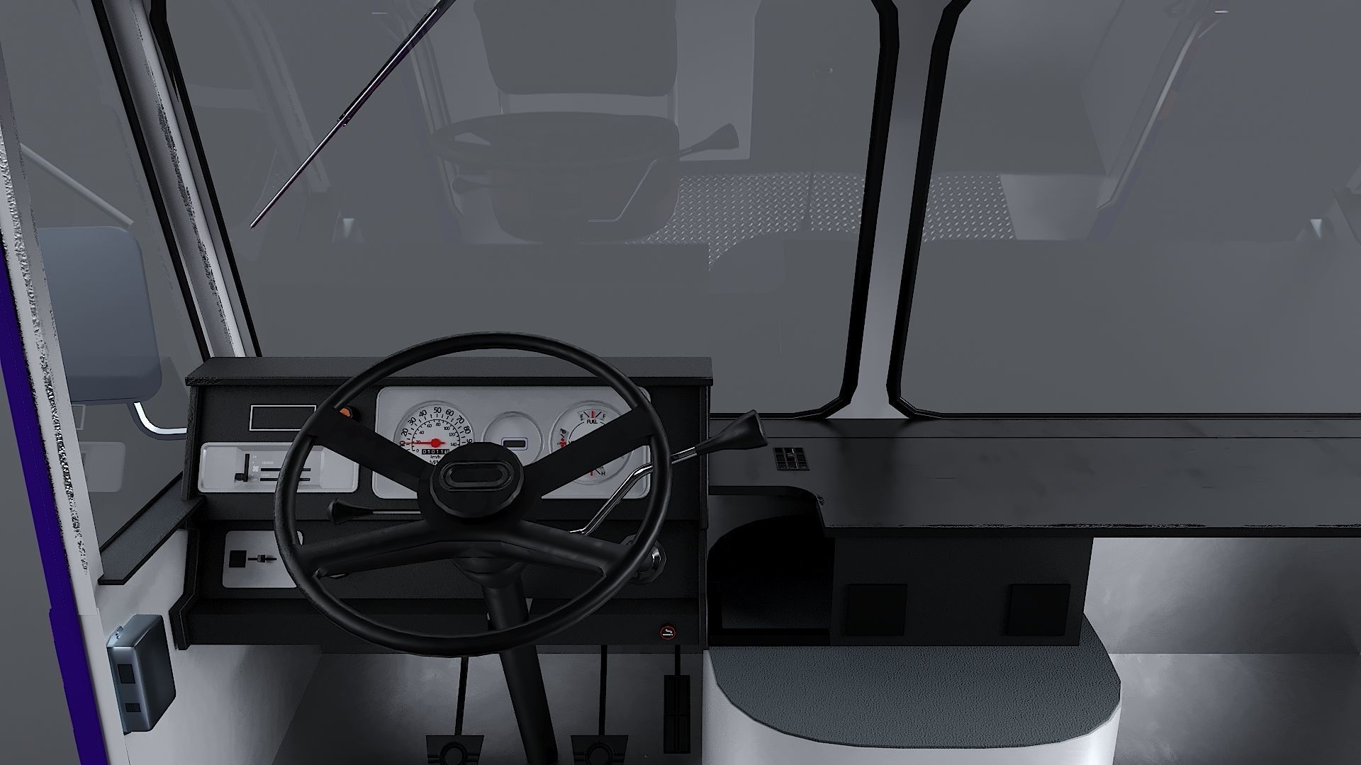 Step Van Ice Cream Low-poly 3D model_16