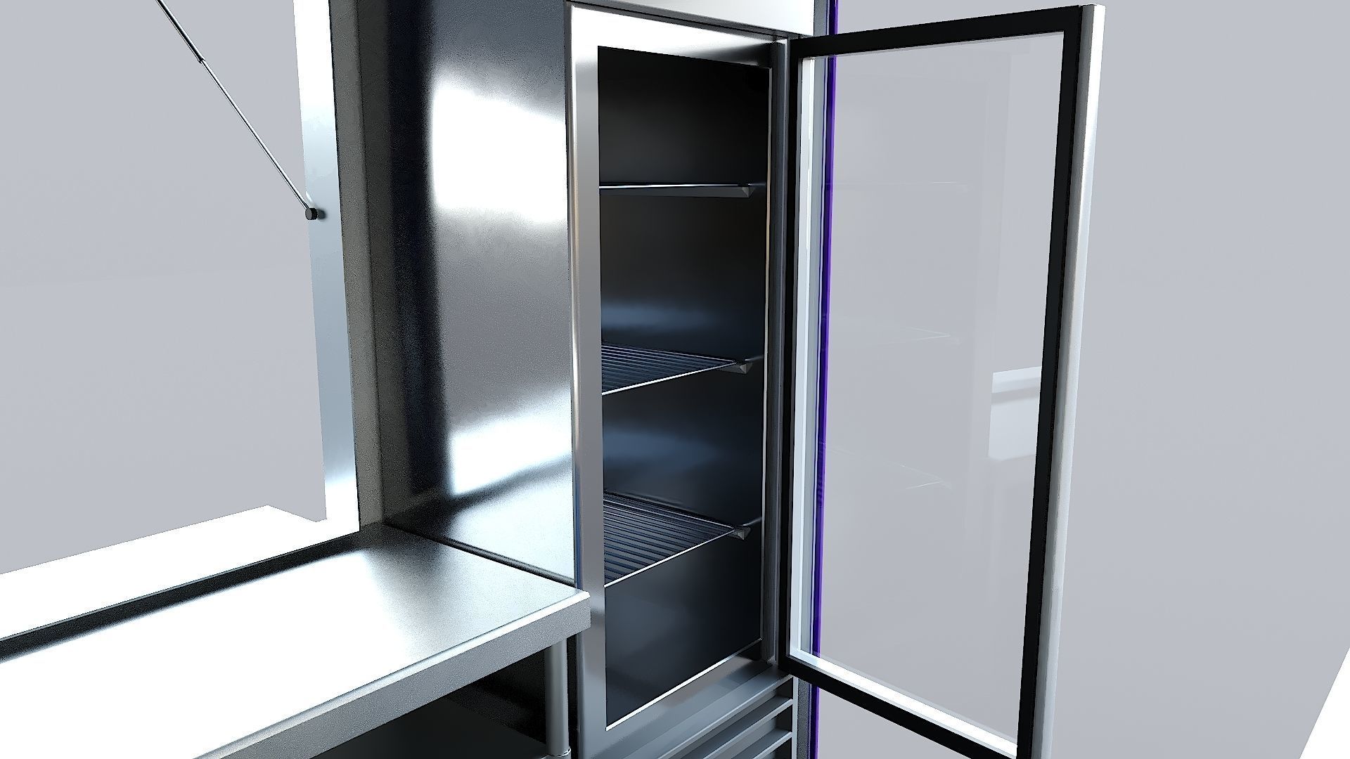 Step Van Ice Cream Low-poly 3D model_22