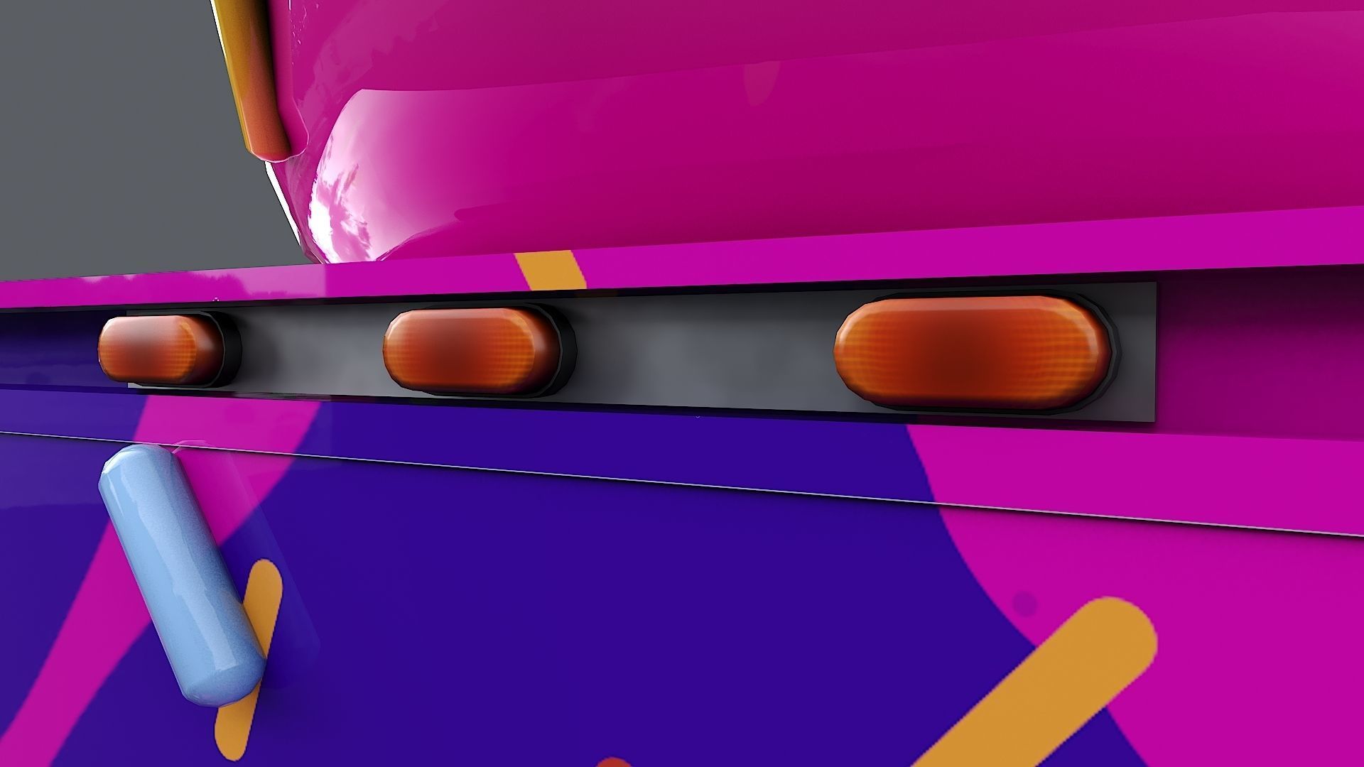 Step Van Ice Cream Low-poly 3D model_23