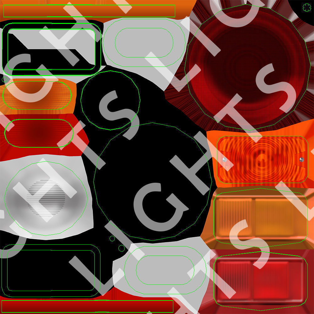 Step Van Ice Cream Low-poly 3D model_40