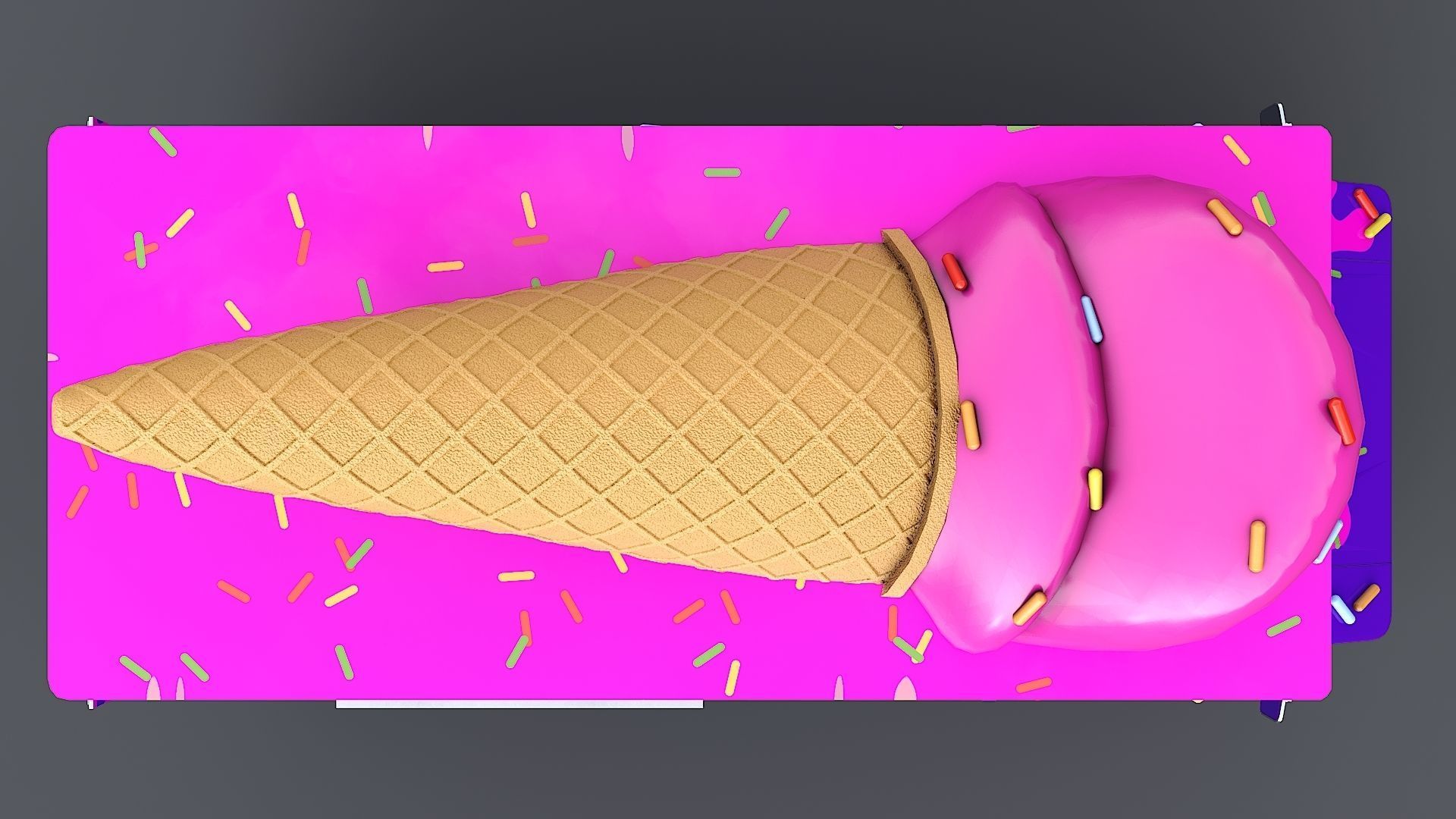 Step Van Ice Cream Low-poly 3D model_15