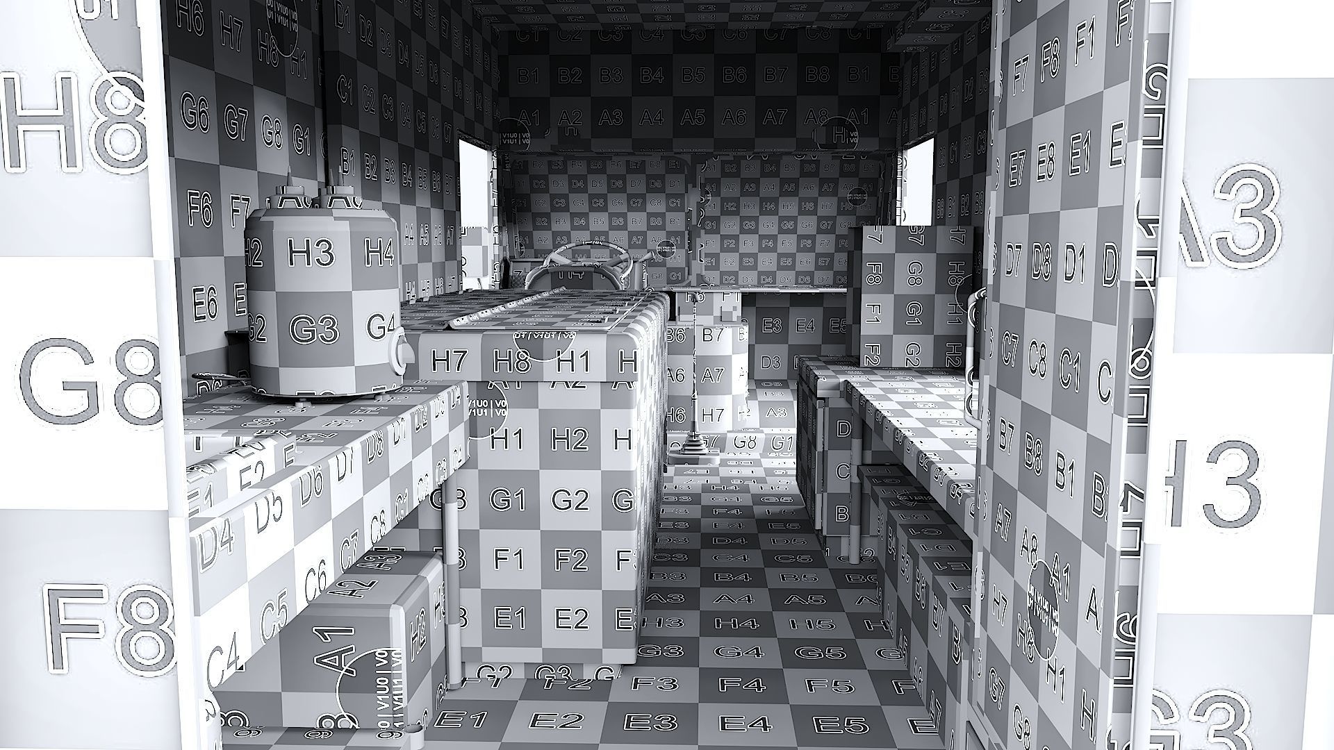 Step Van Ice Cream Low-poly 3D model_38