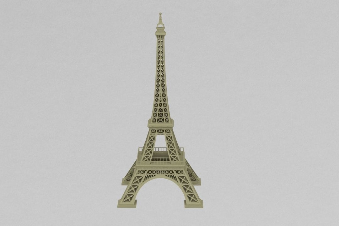 Eiffel Tower 3D print model_1