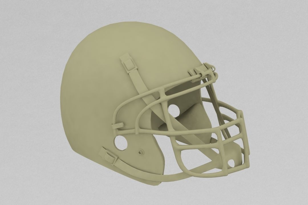 football helmet 3D print model_1