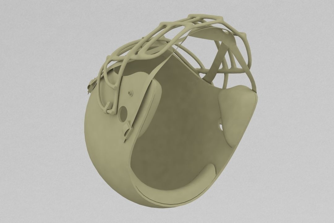 football helmet 3D print model_3