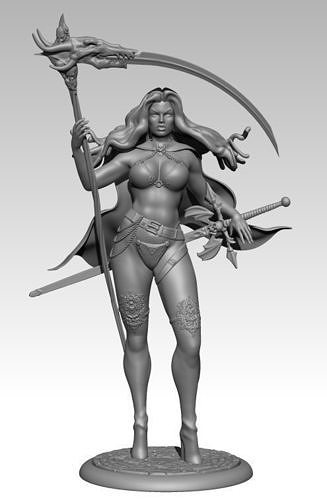 Lady Death 3D print model