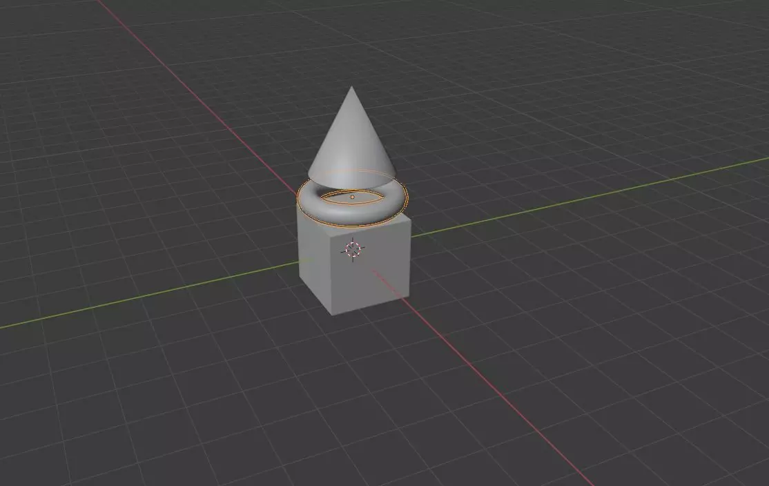 Circle cone 3D model_0