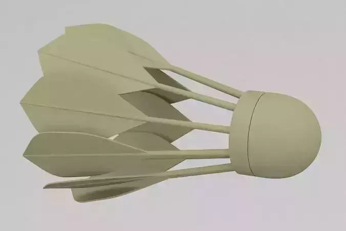 shuttlecock dart 3D print model