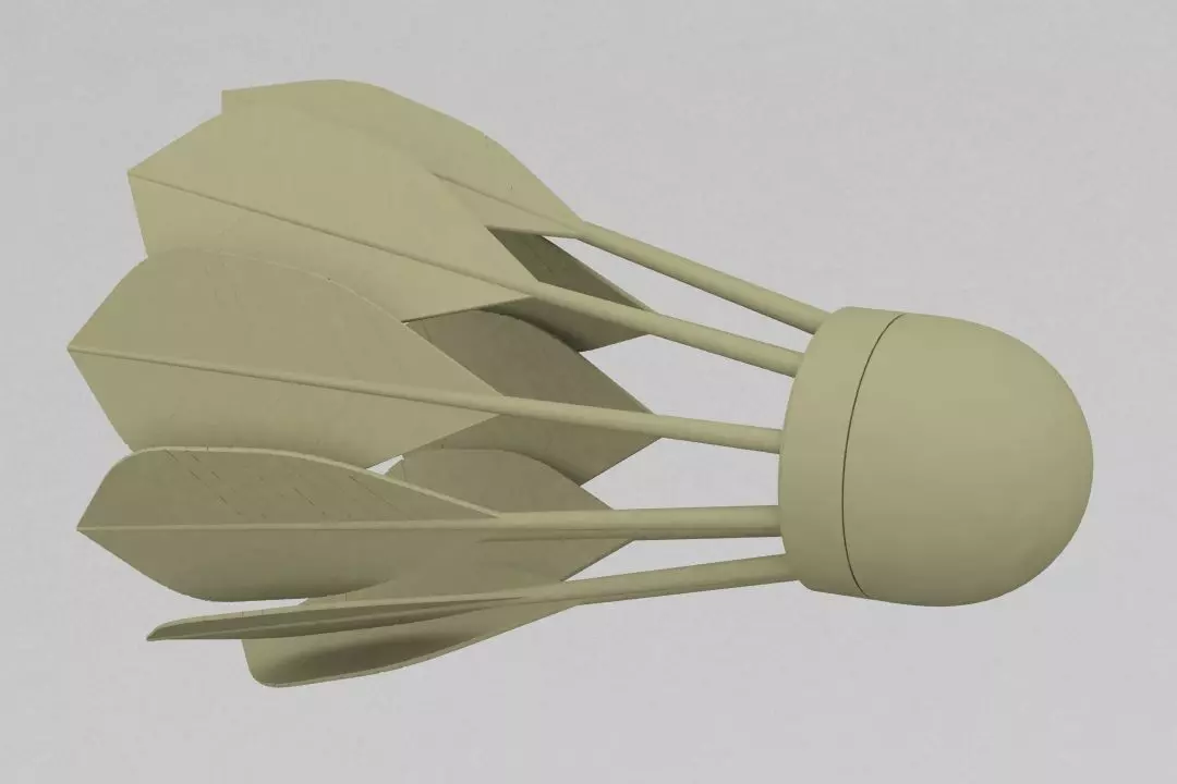 shuttlecock dart 3D print model