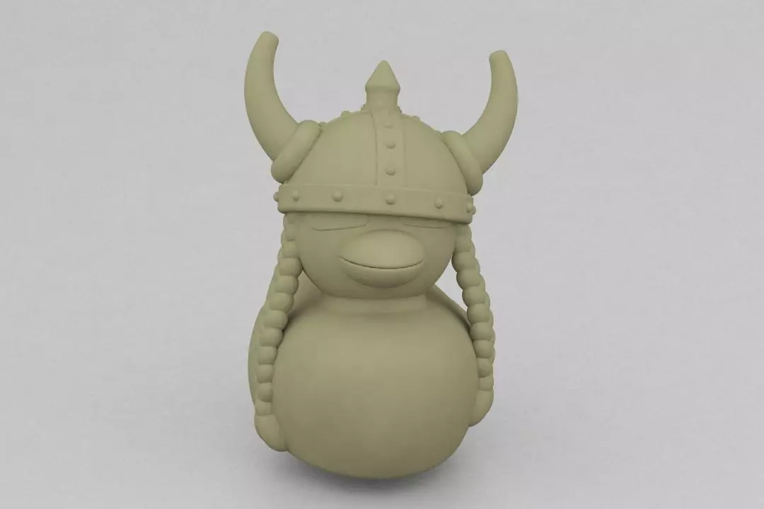 Viking Duck 3D print model_0