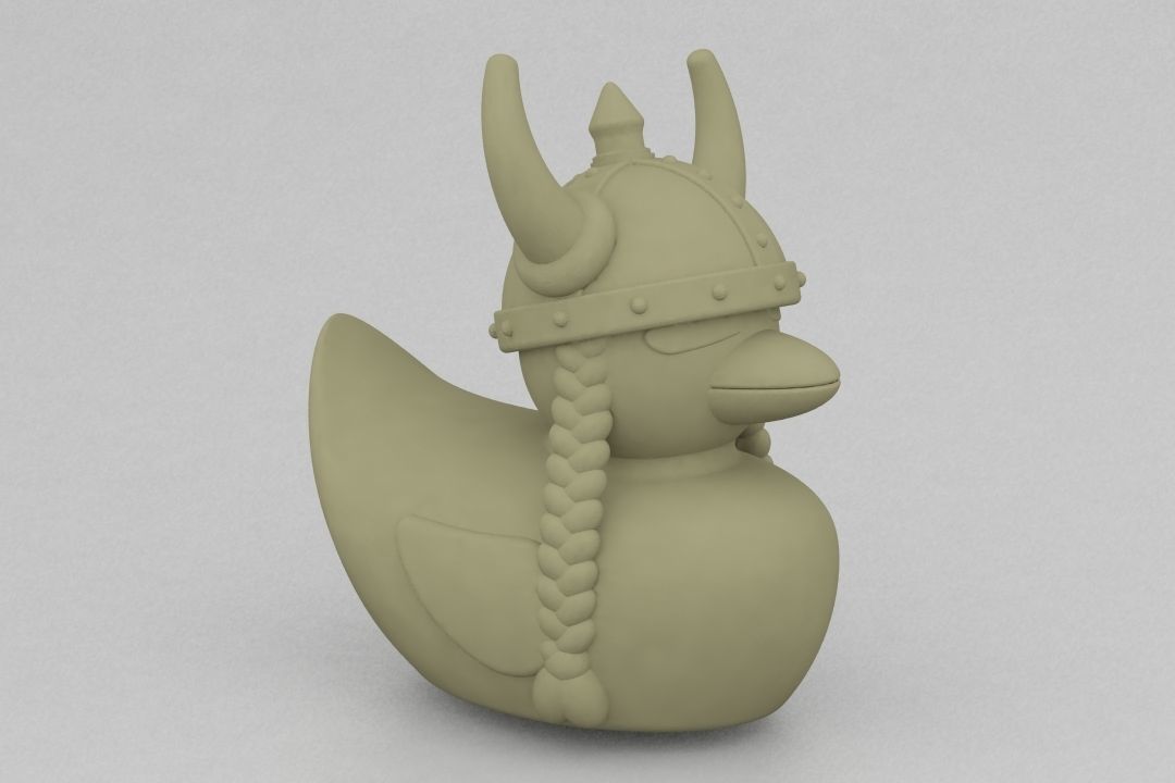 Viking Duck 3D print model_1