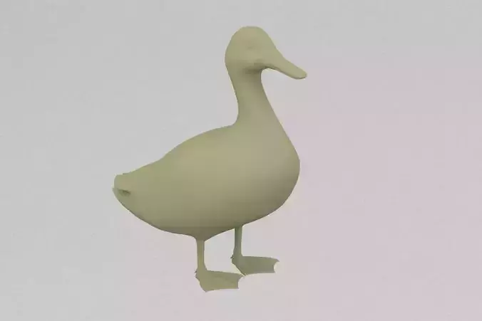 Domestic Duck 3D print model