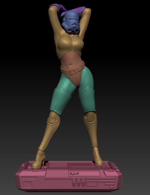 Sexy Storm Trooper SOLO 3D print model_1
