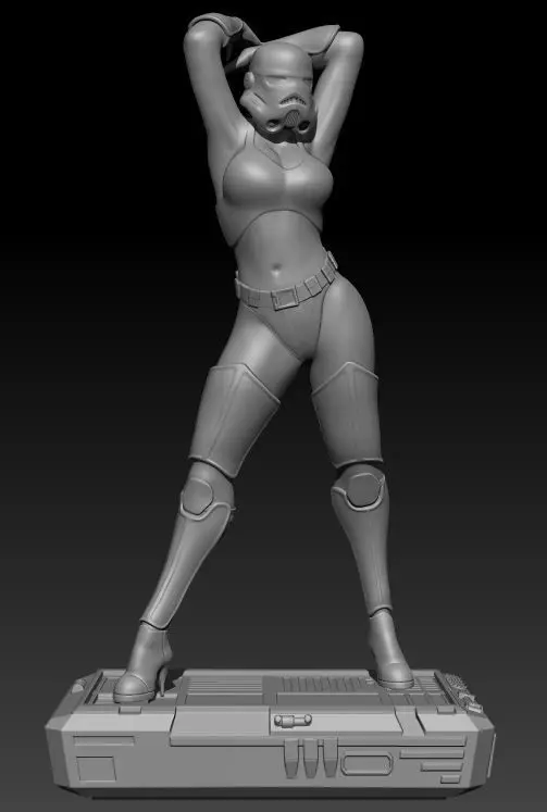 Sexy Storm Trooper SOLO 3D print model_0