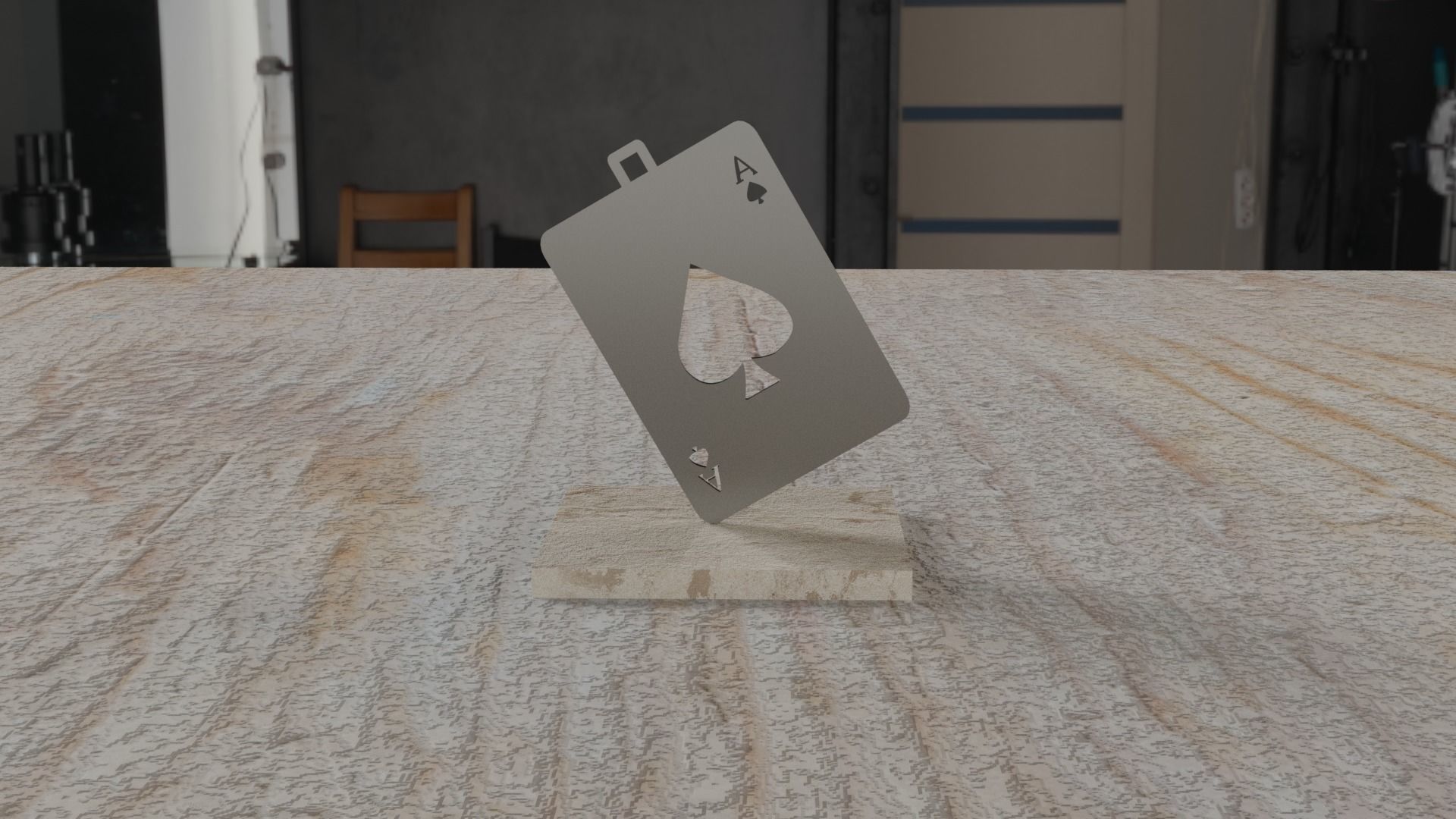 Card Pendant 3D print model_21