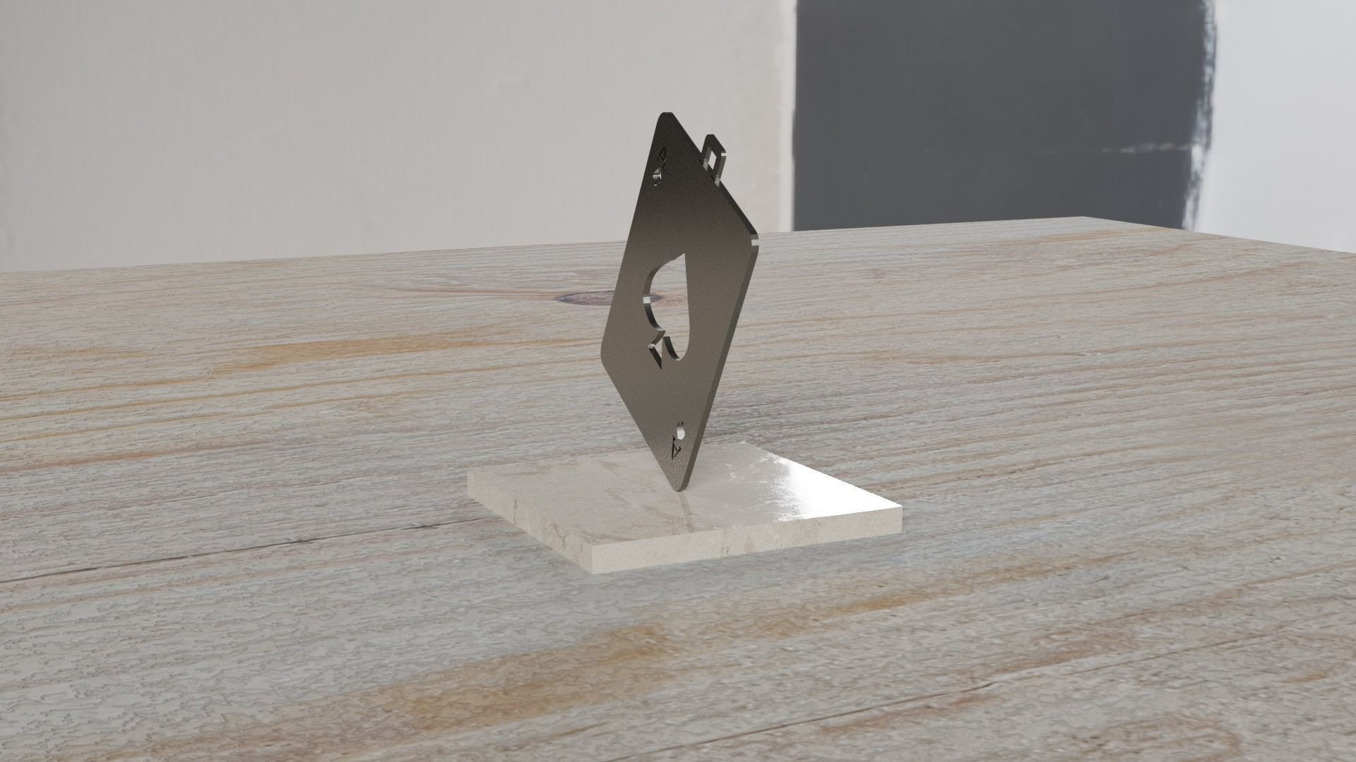 Card Pendant 3D print model_12