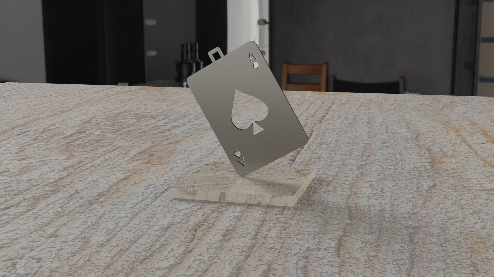 Card Pendant 3D print model_22