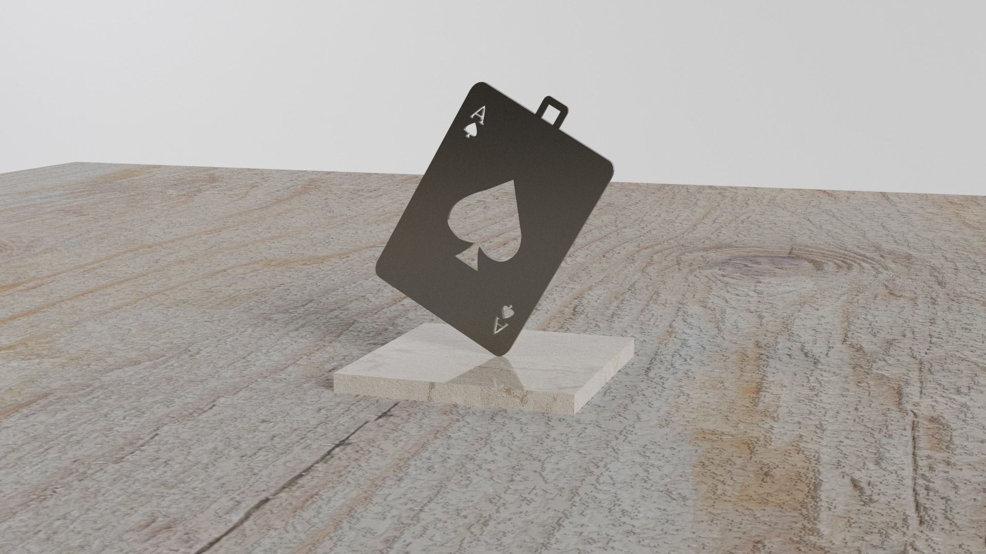 Card Pendant 3D print model_7