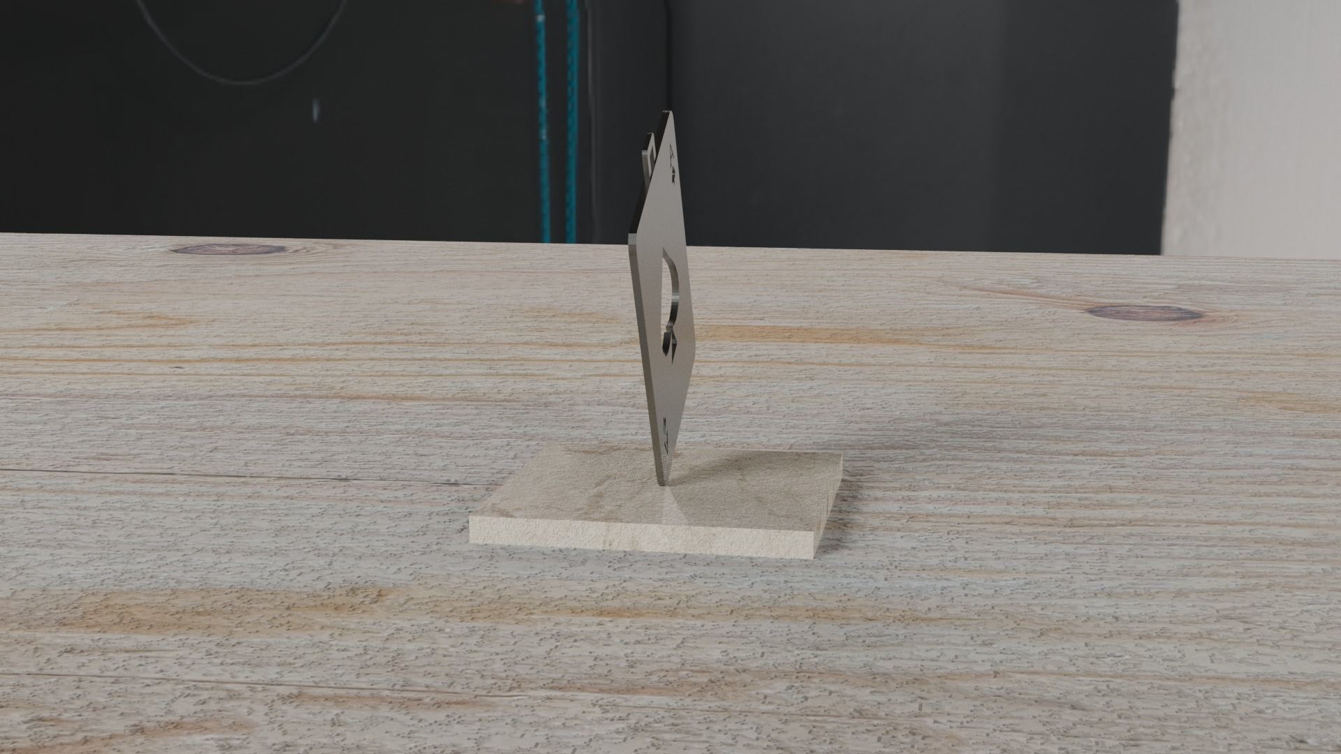 Card Pendant 3D print model_15