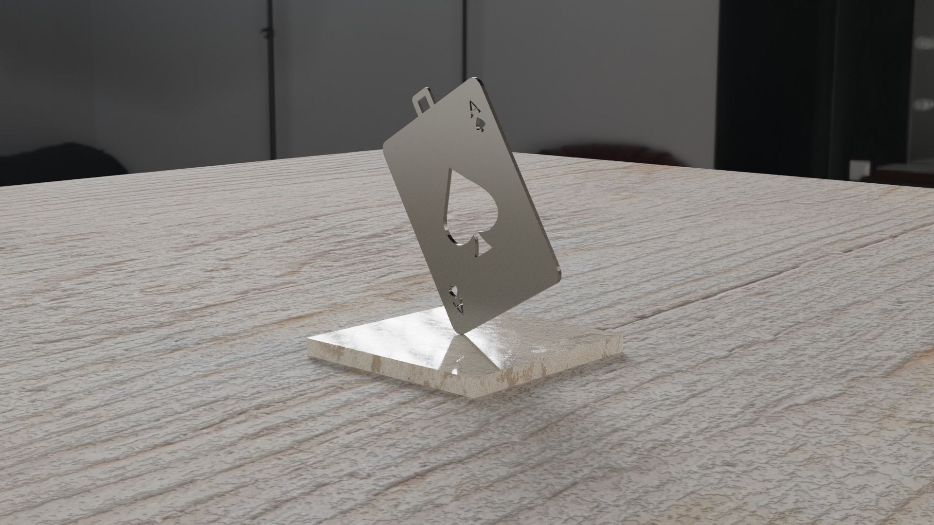 Card Pendant 3D print model_24