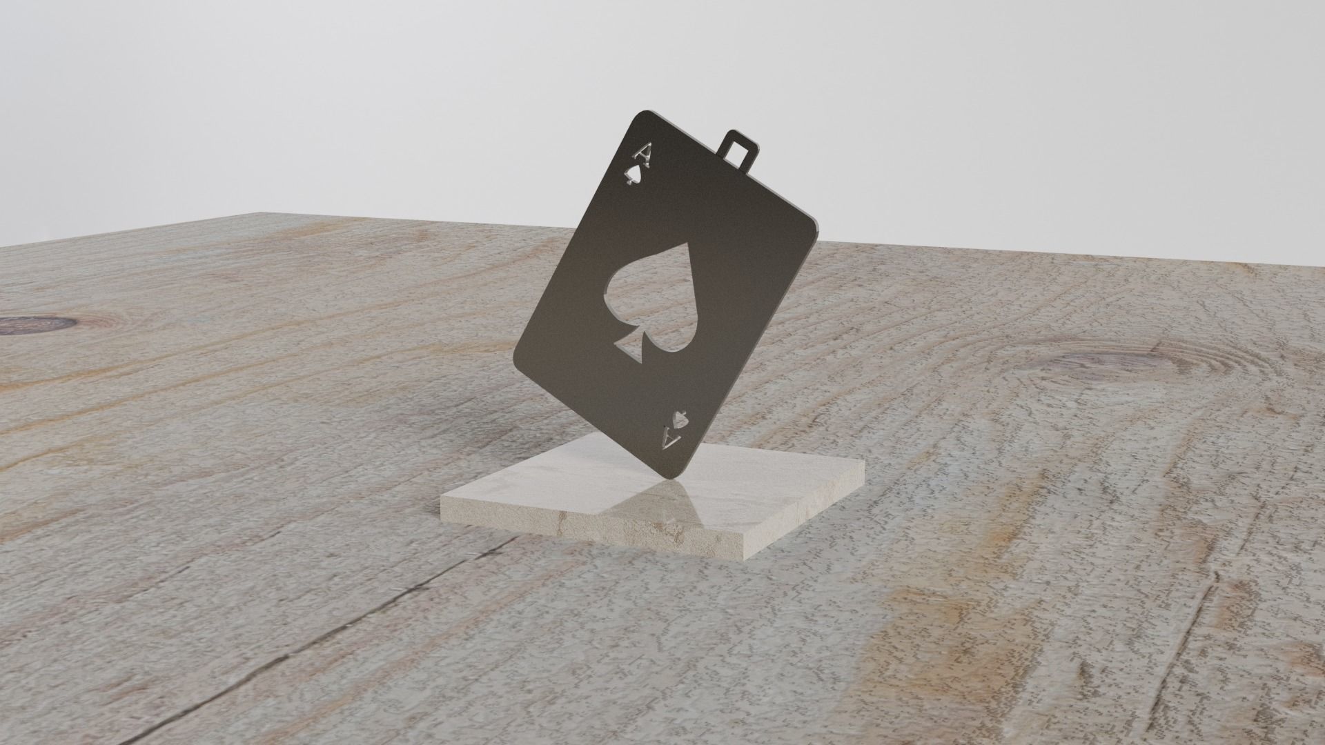 Card Pendant 3D print model_4