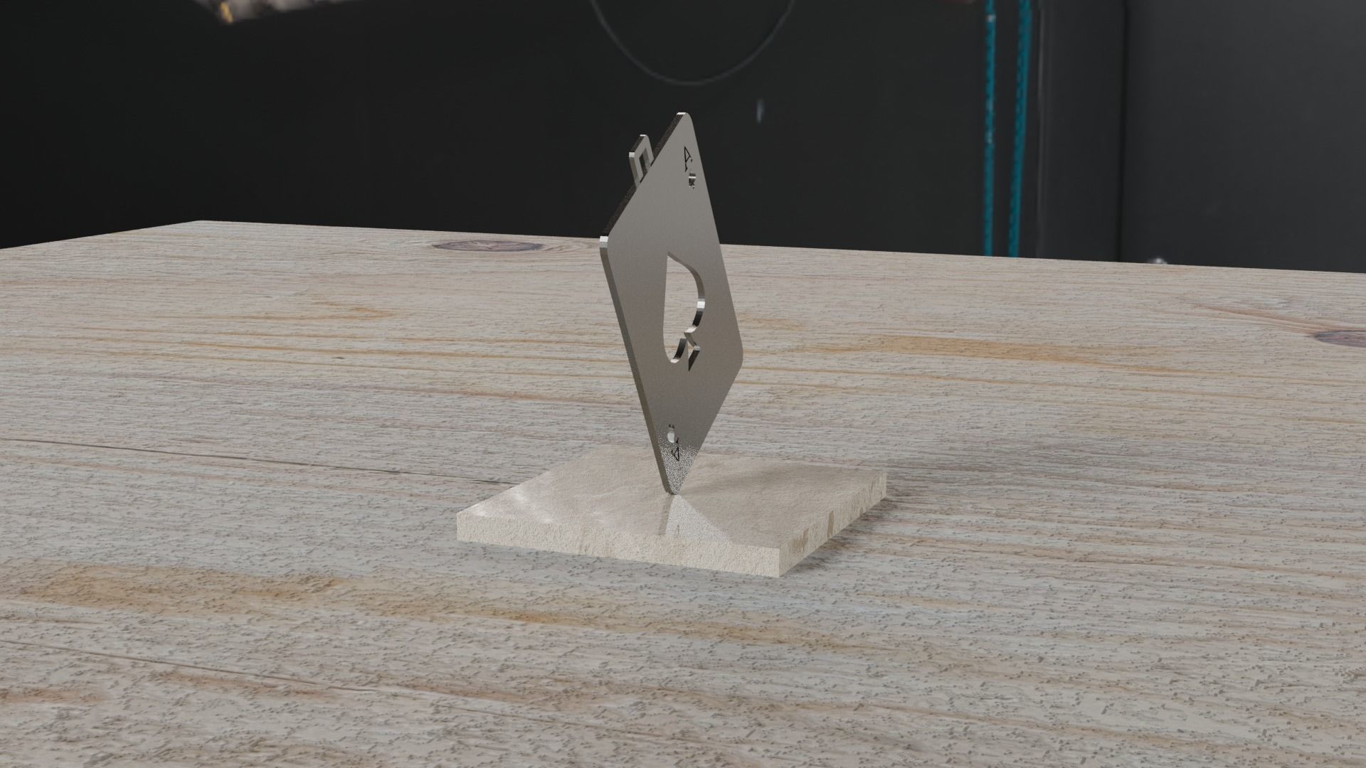 Card Pendant 3D print model_16