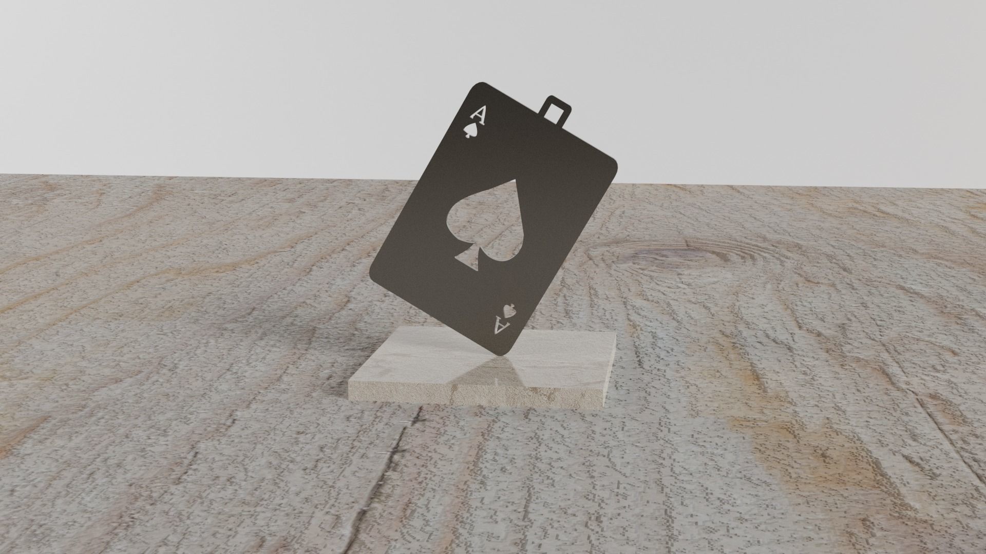 Card Pendant 3D print model_2