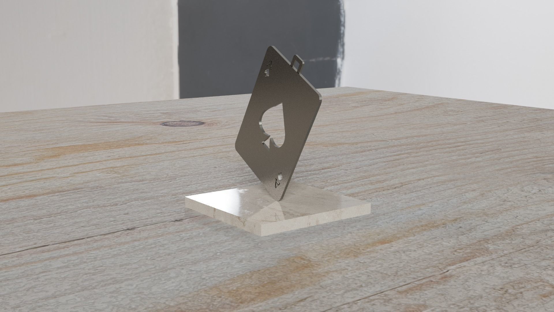 Card Pendant 3D print model_9