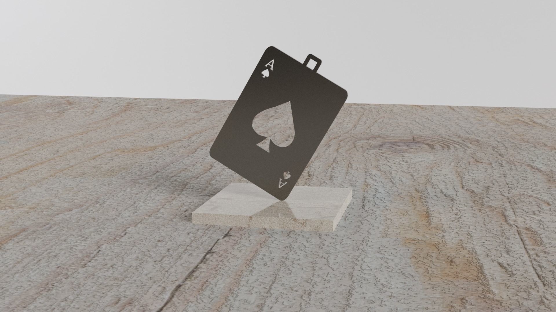 Card Pendant 3D print model_5