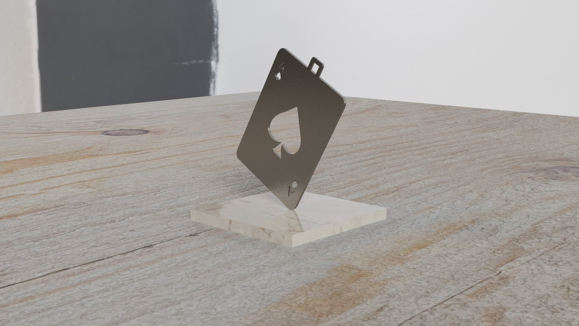 Card Pendant 3D print model_11
