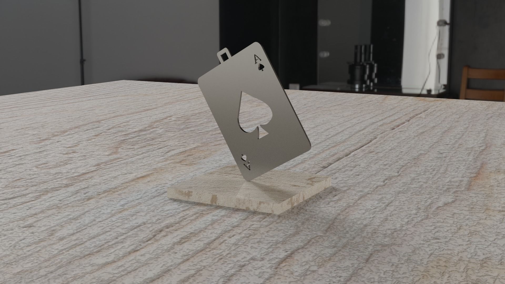 Card Pendant 3D print model_23