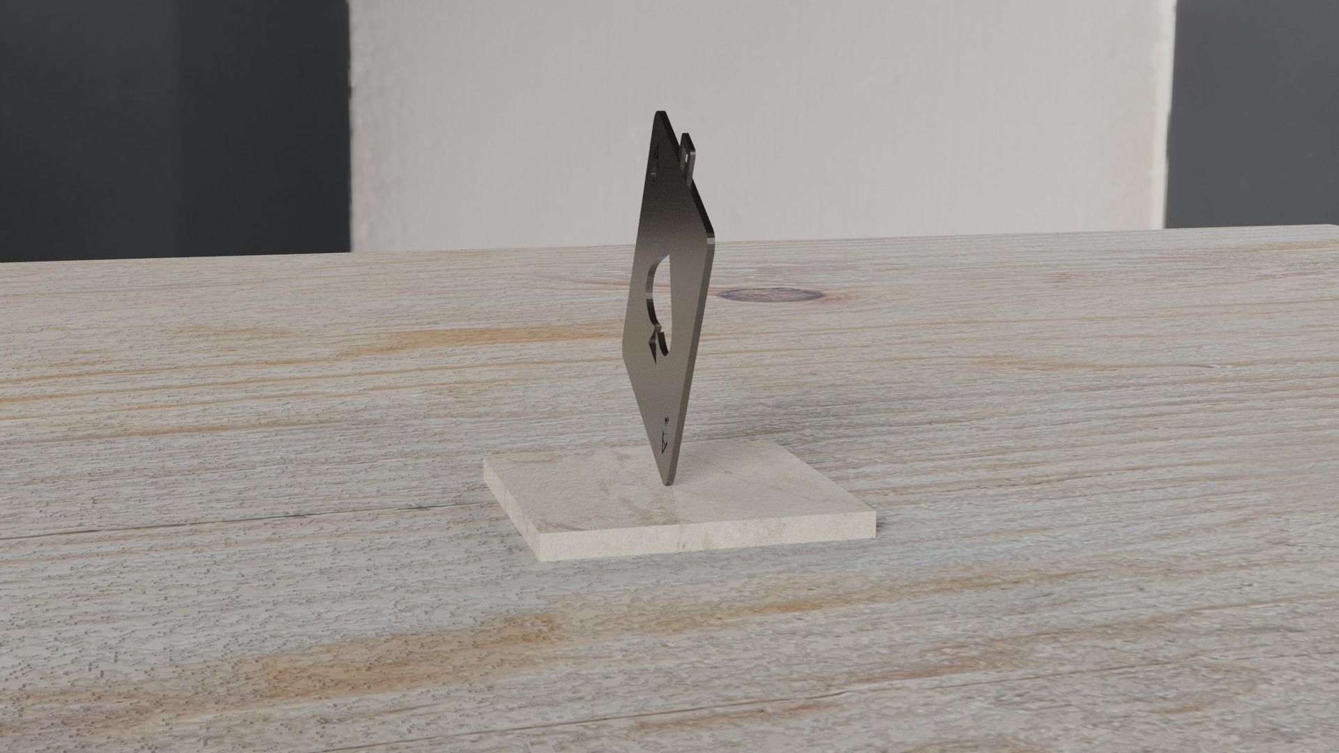 Card Pendant 3D print model_13