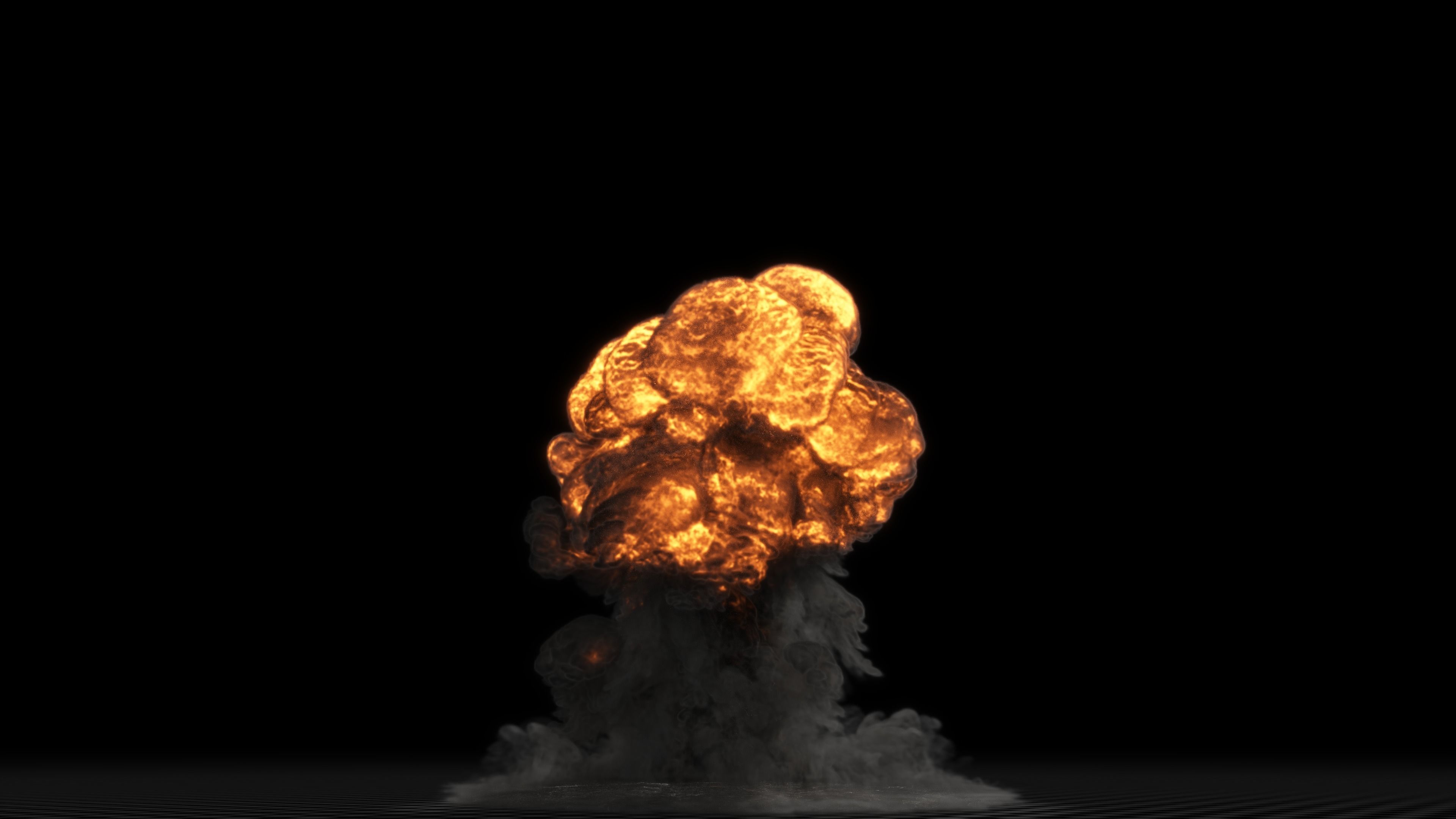 Gasoline Explosion 3D model_2