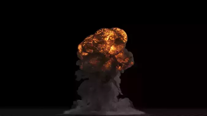 Gasoline Explosion 3D model