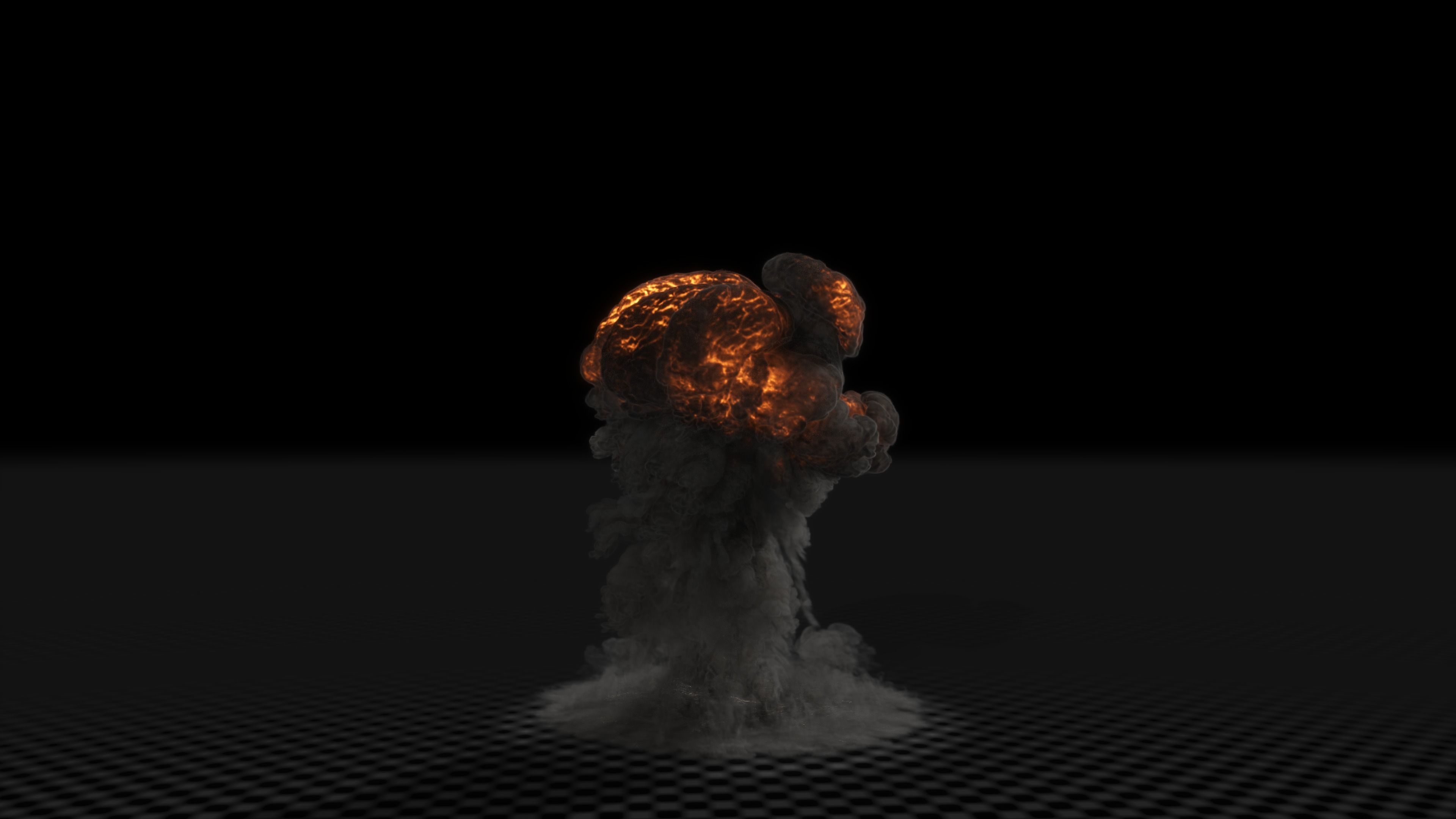Gasoline Explosion 3D model_4