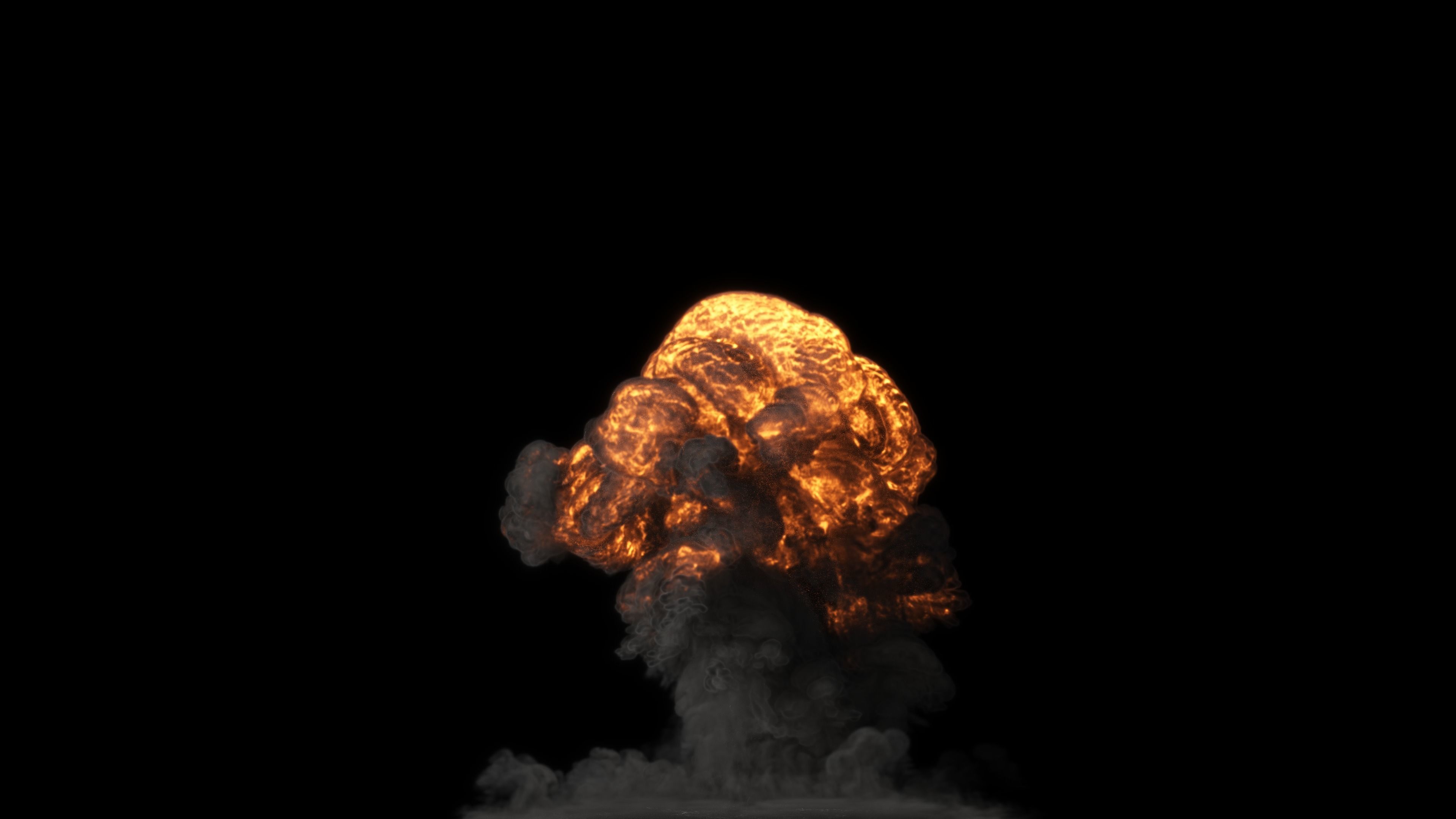 Gasoline Explosion 3D model_9