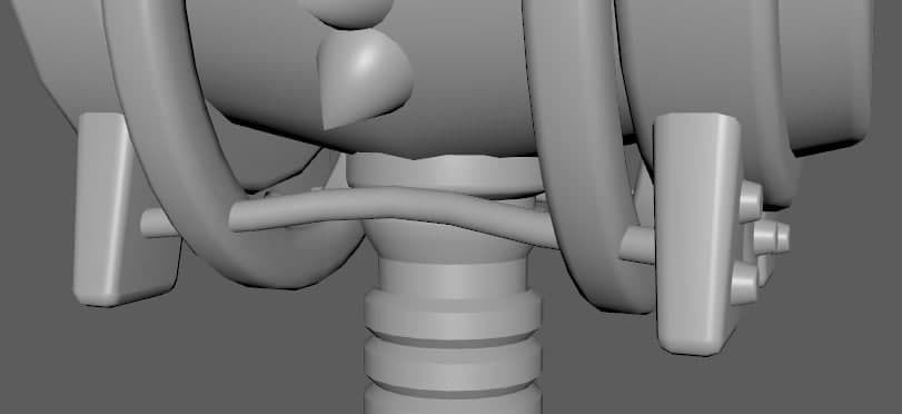 hammer water pump Low-poly 3D model_4