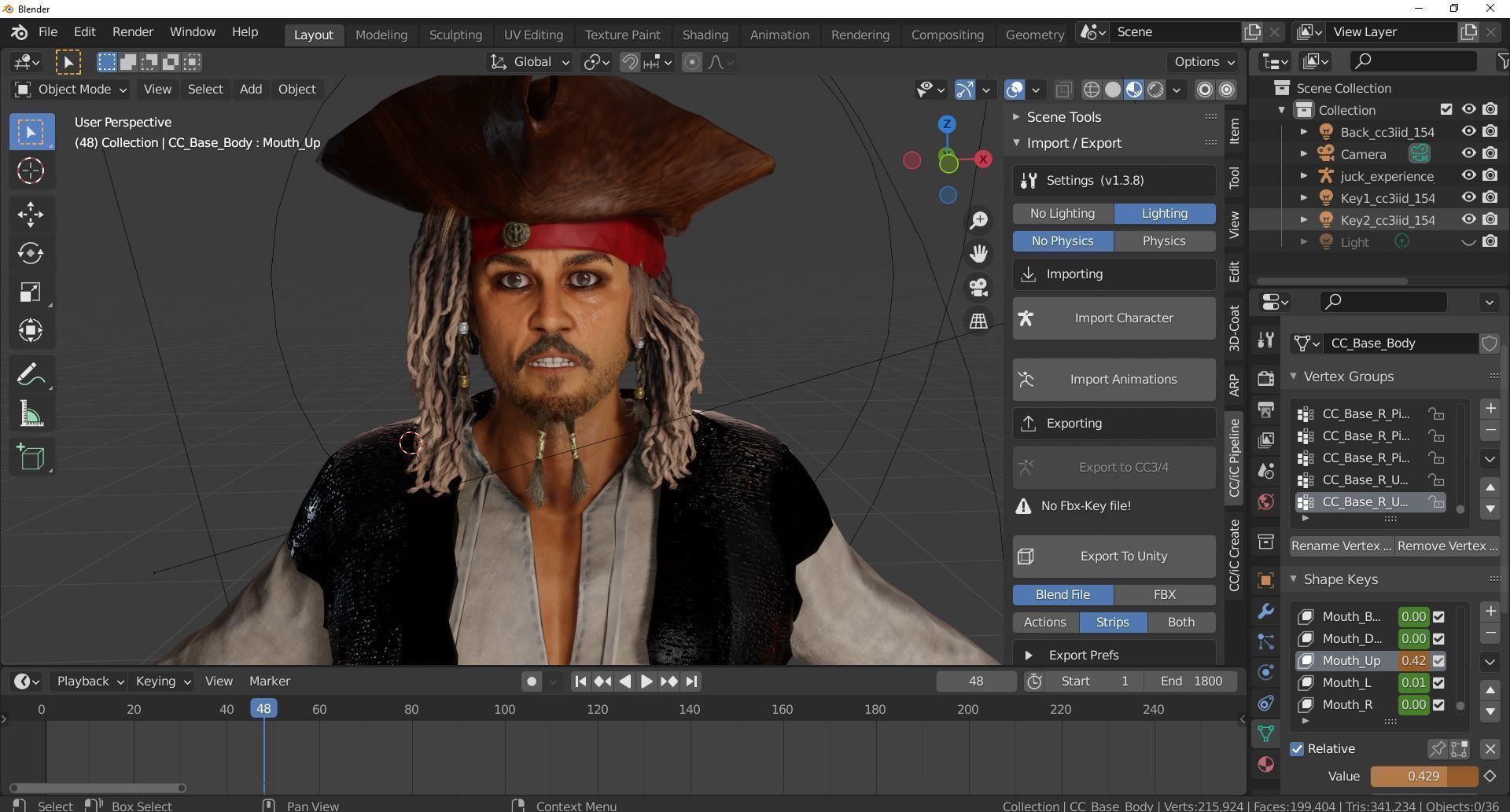High quality character full Rigged and Animated 3D model 3D model_11