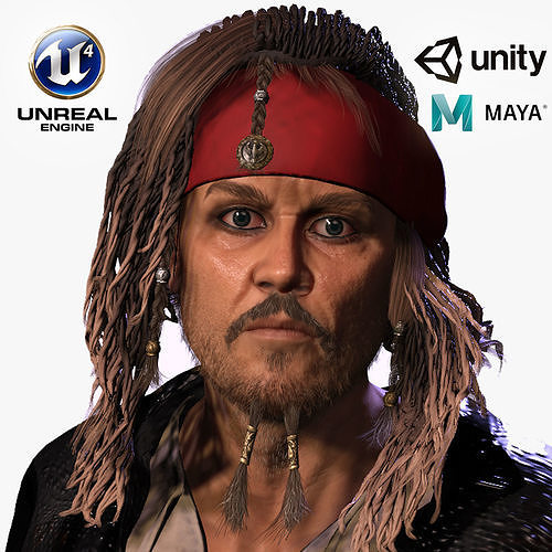 High quality character full Rigged and Animated 3D model 3D model