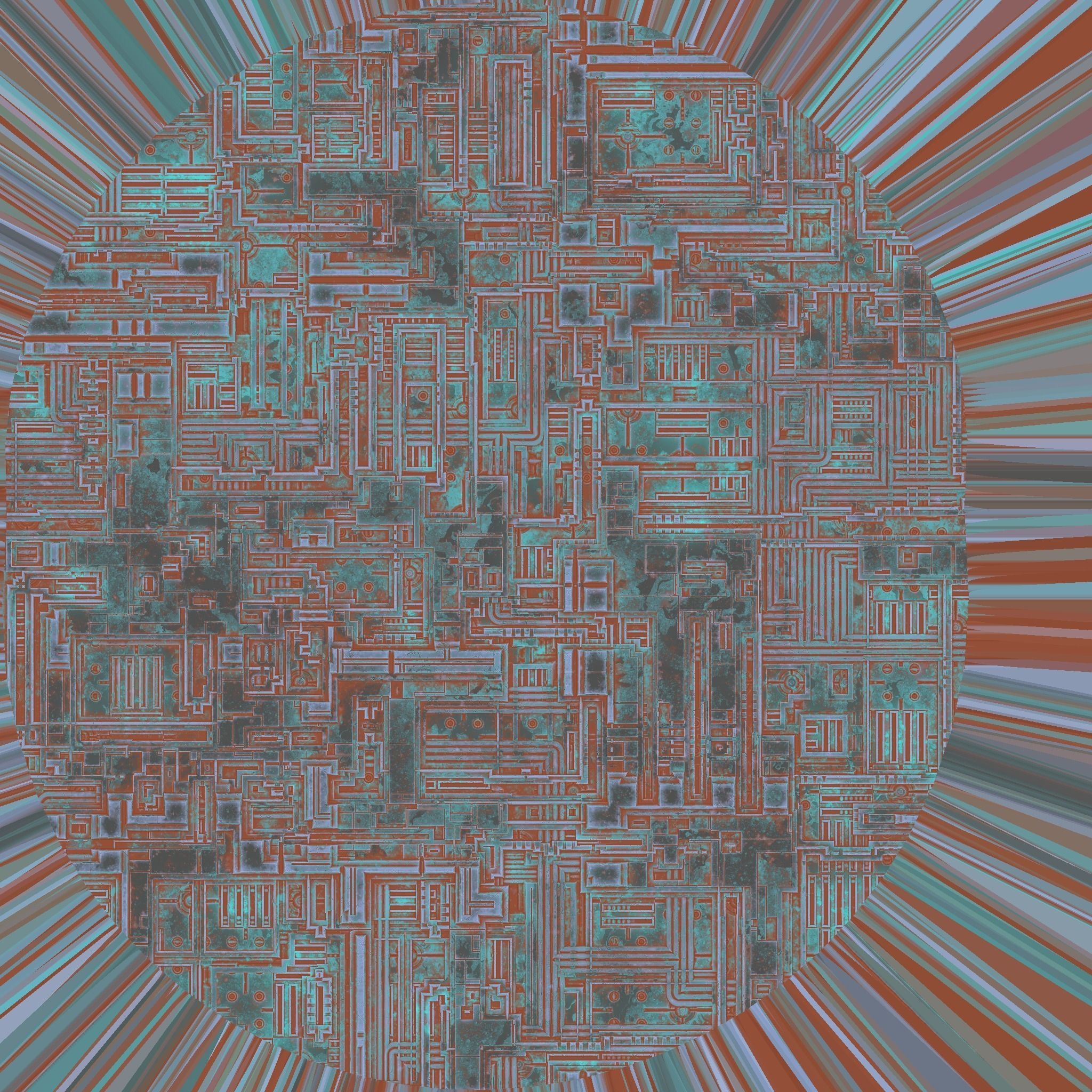 Sci fi energy Barrier City 2 3D model_2