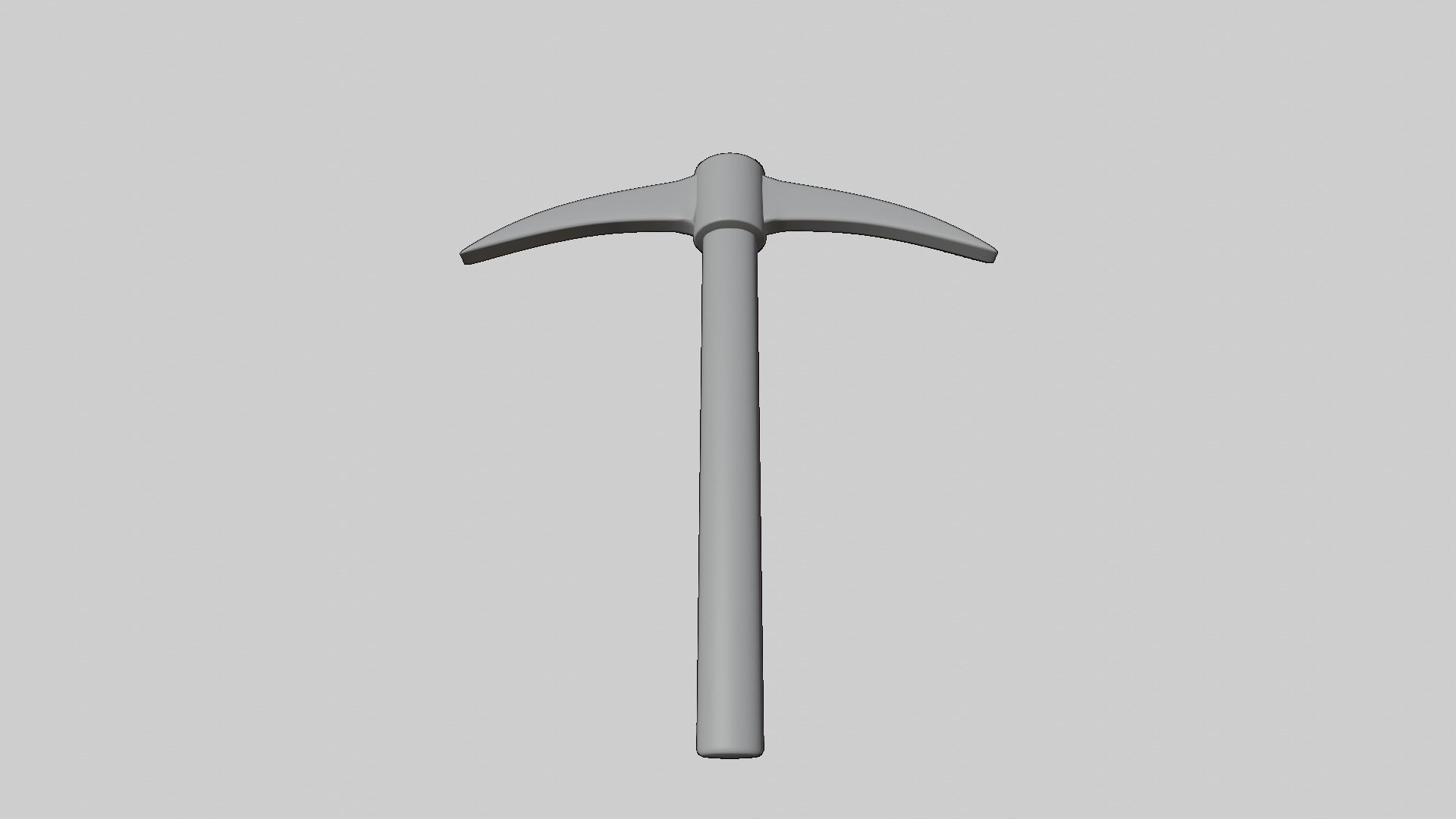 Pickaxe shovel Low-poly 3D model_11