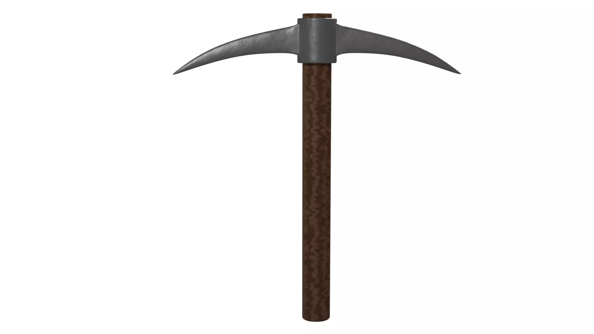 Pickaxe shovel Low-poly 3D model_0