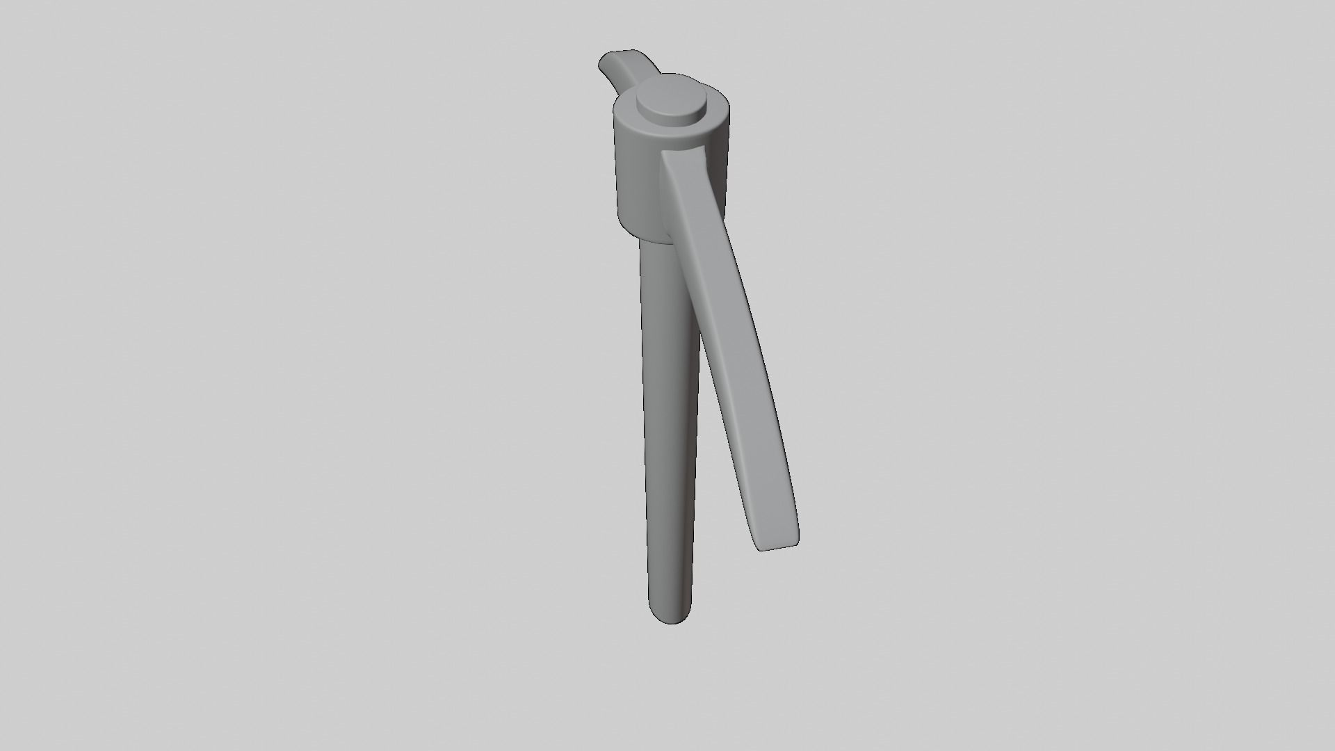 Pickaxe shovel Low-poly 3D model_10