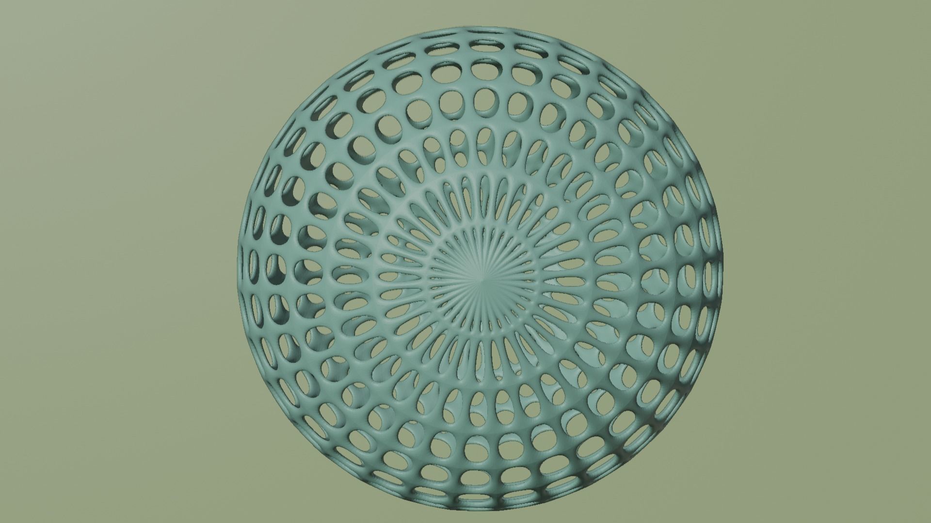 Lattice sphere  3D print model_1