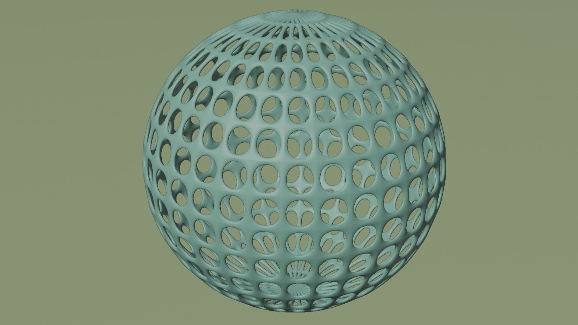 Lattice sphere  3D print model_0