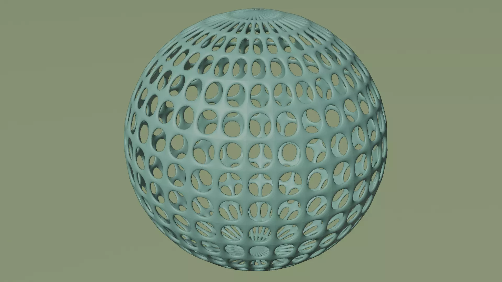 Lattice sphere  3D print model_0