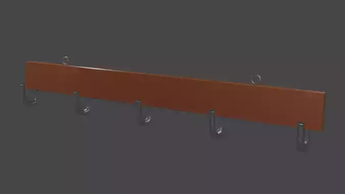 A Brown  Wall Hanger Household Decor 3D