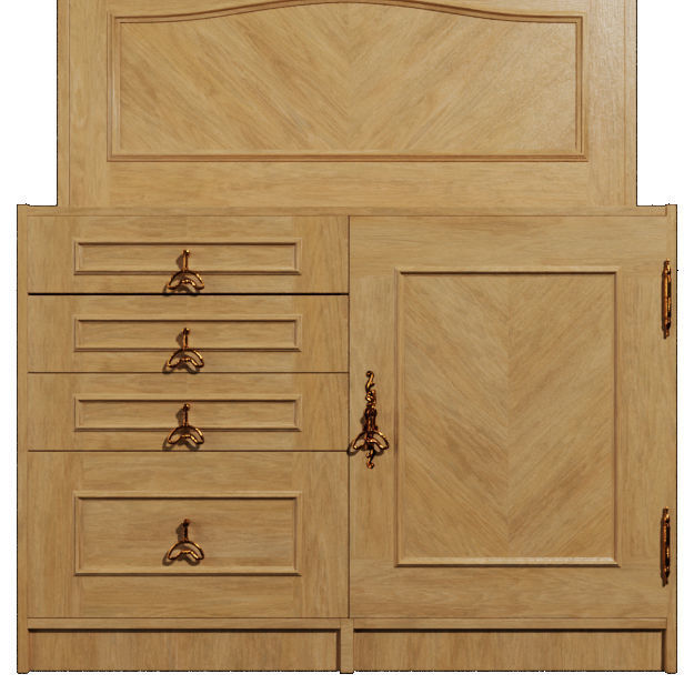 Livingroom Cabinets 3D Model Collection_19