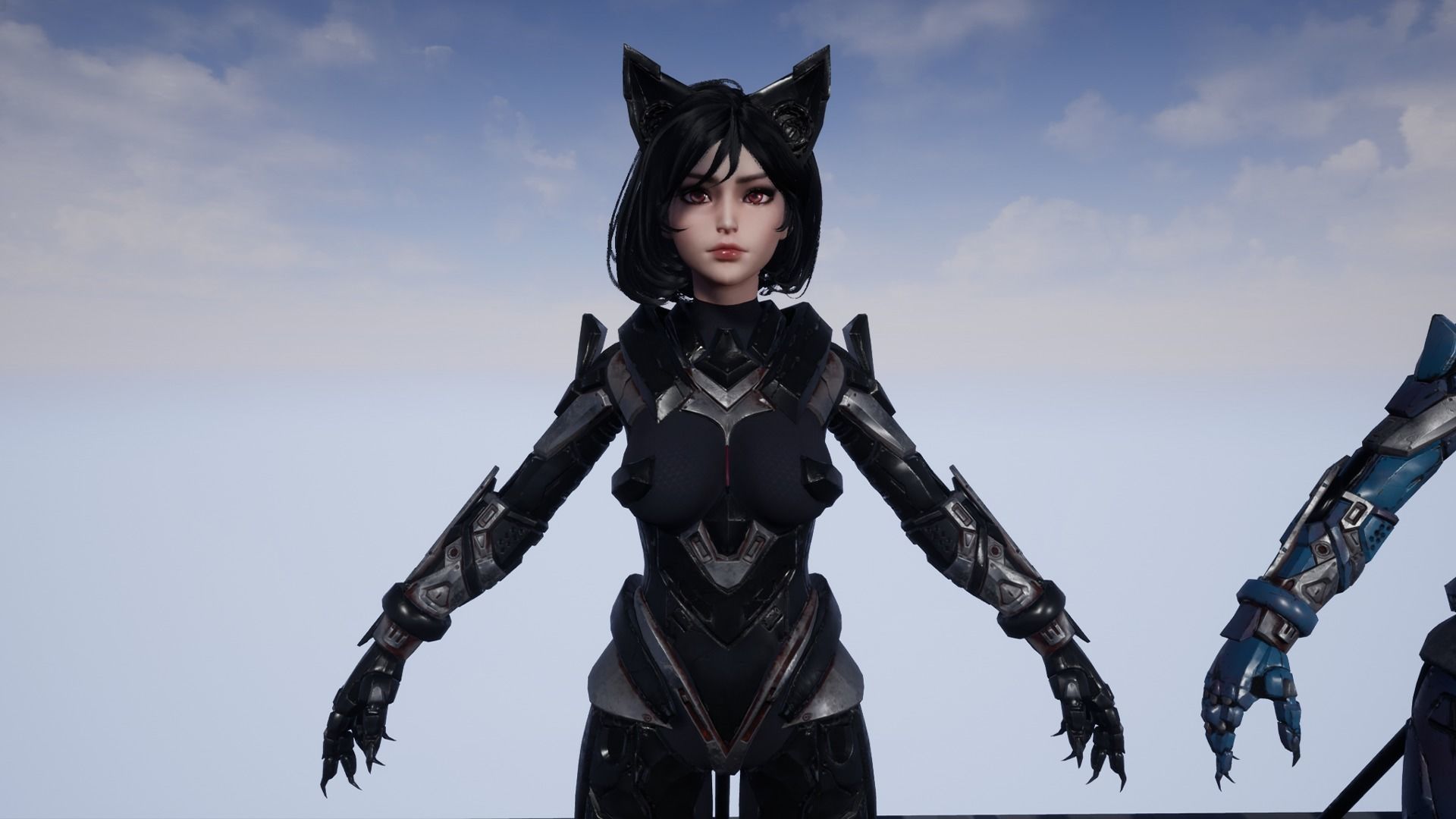 Cosmo Cat Girl - Game Ready Low-poly 3D model_22
